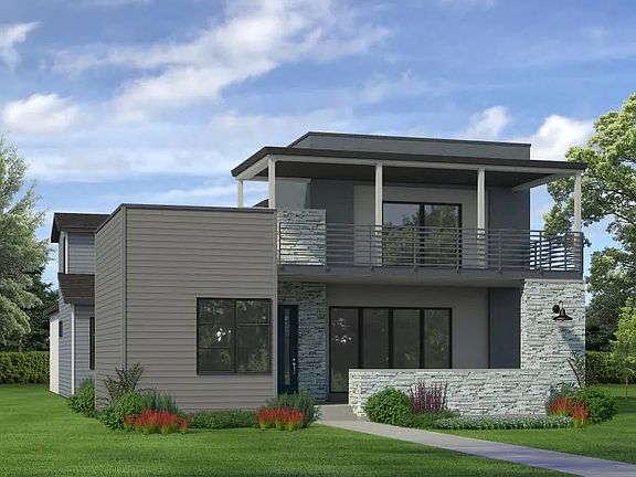 Ventura Elevation A with Covered Deck