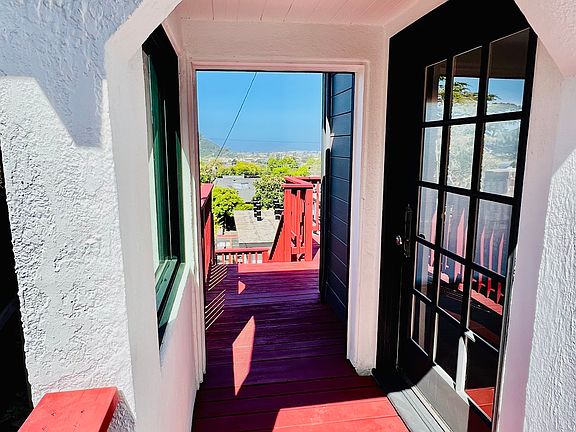 Porch/ main entry to house from upper level
