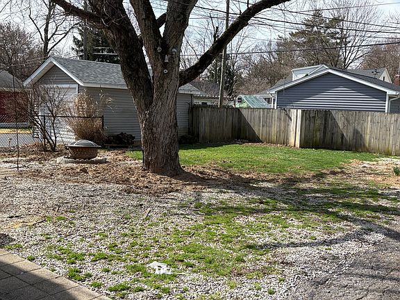 fenced backyard