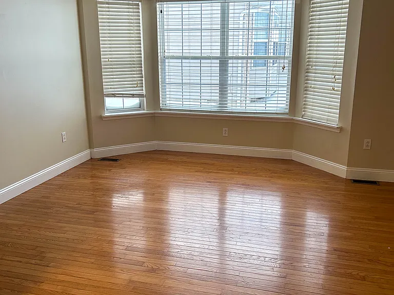 Living Room from Kitchen with Bay Window!