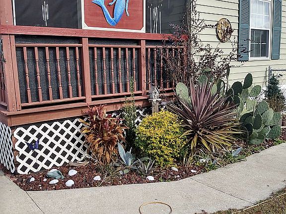 South side of house