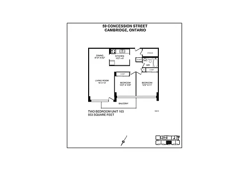 Floor plan 2bdrm