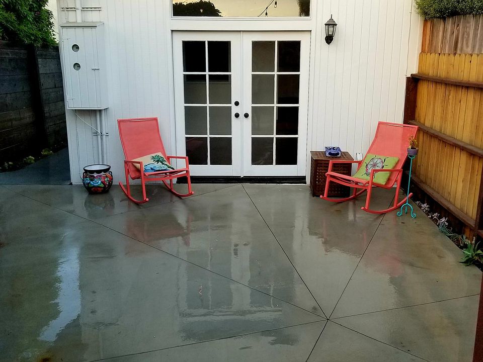 rear private patio