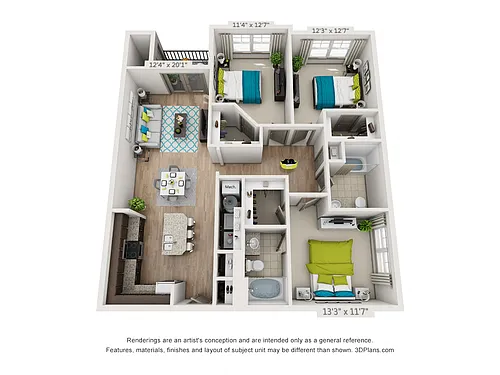 Floor plan LUXE Hickory