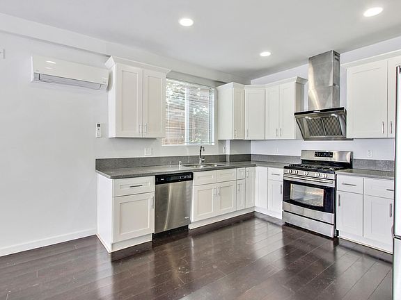 one side of the kitchen