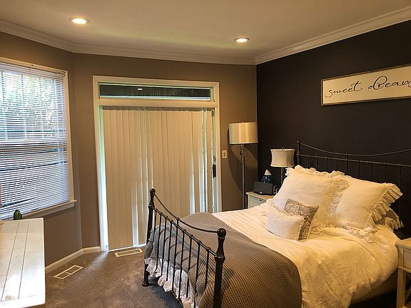 Master bedroom with patio