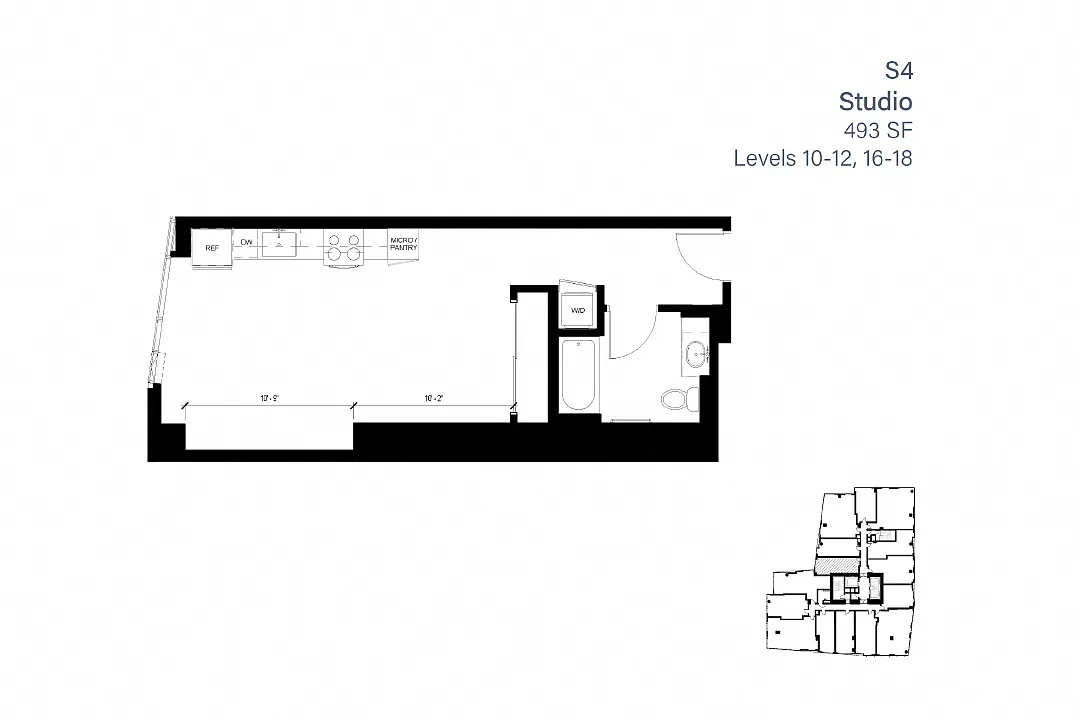 Floor plan S4 Studio