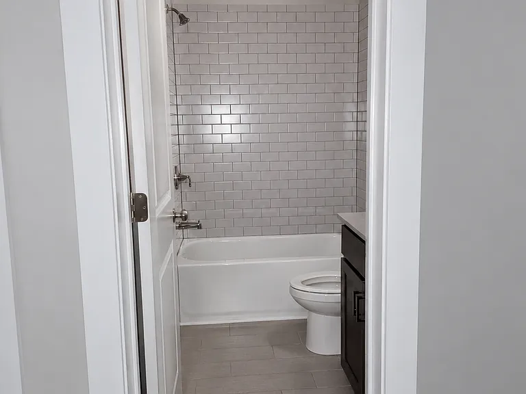 bottom level full bathroom