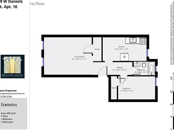 2nd image of 29 W Daniels St APT 19