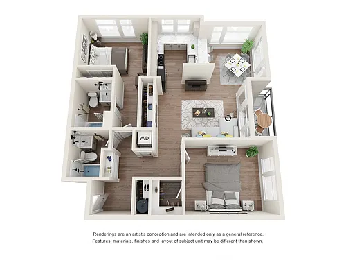 Floor plan 2X2 F