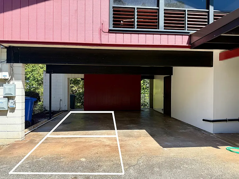 Two assigned tandem parking stalls.