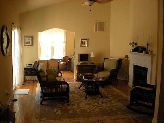 Living room adjoining office