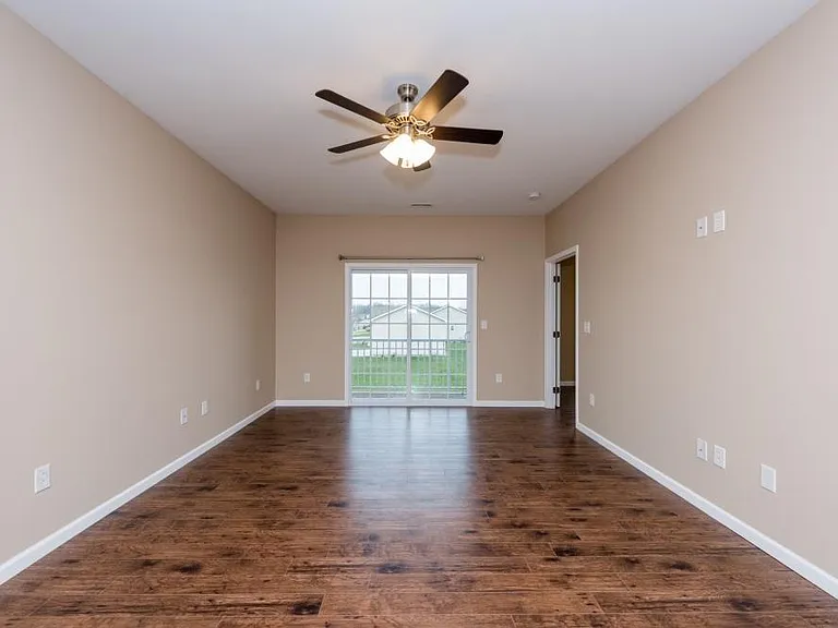 Apartment Living Room with door to patio