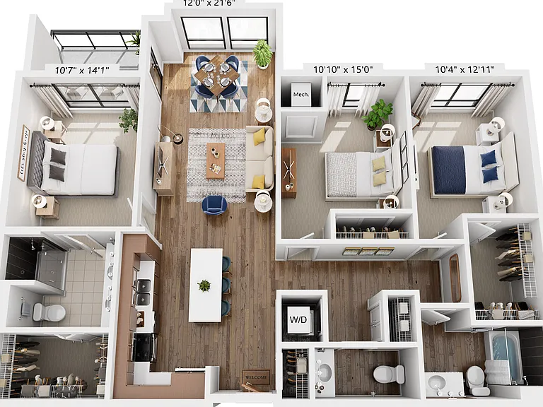 Lafayette floor plan The Island Residences