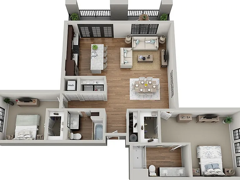 Floor Plan 2E | Arrabelle Apartments | Apartments in Cedarburg, WI Floor Plan 2E | Arrabelle Apartments | Apartments in Cedarburg, WI