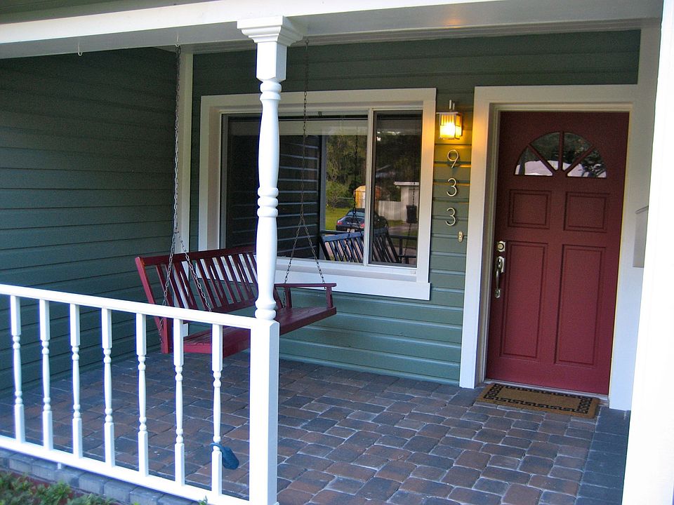 Paver Porch with Swing
