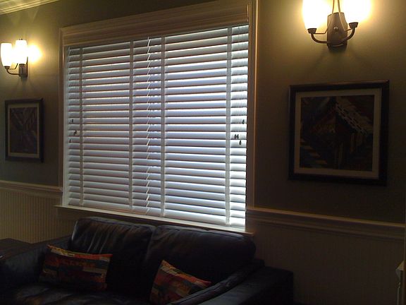 Upgraded hardwood blinds