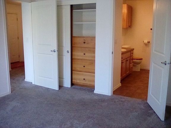 Master bedroom with custom closet