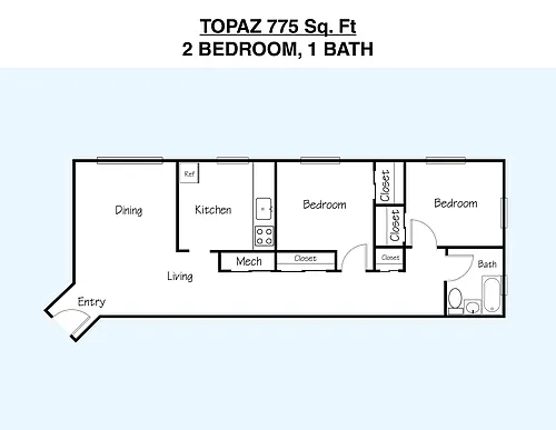 Floor plan Topaz