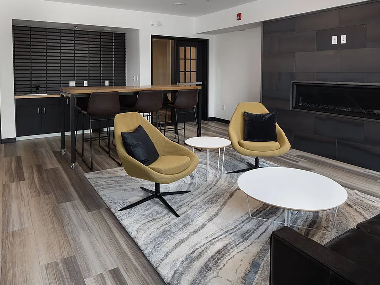 Lounge area in the community room