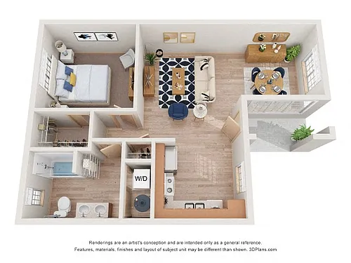 Floor plan One Bed A