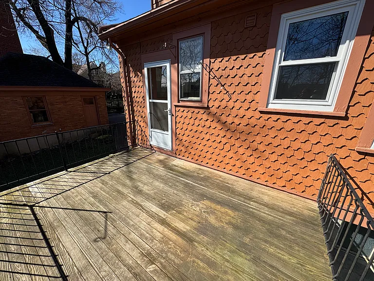Patio off kitchen door