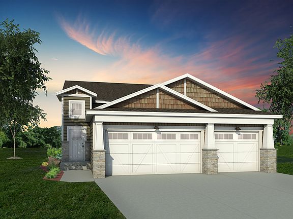 2180 Craftsman Elevation 3-Stall Upgraded Exterior