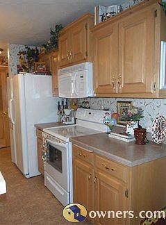 Kitchen with custom maple cabinets