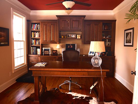 Custom built office shelving