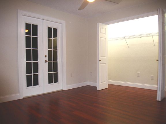 Bedroom closet open