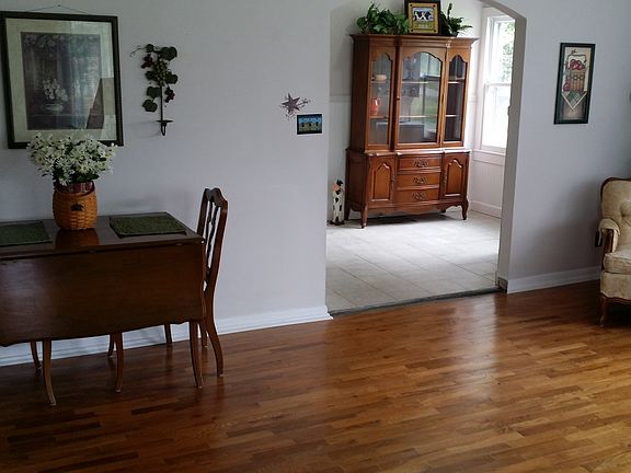 Living room into kitchen