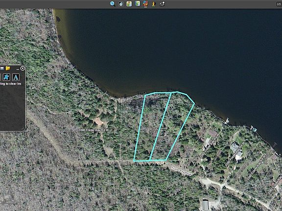 Lot on left 149 ft lakefront