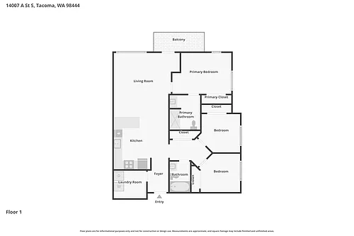 Floor plan Phase 2 - 3 Bedroom