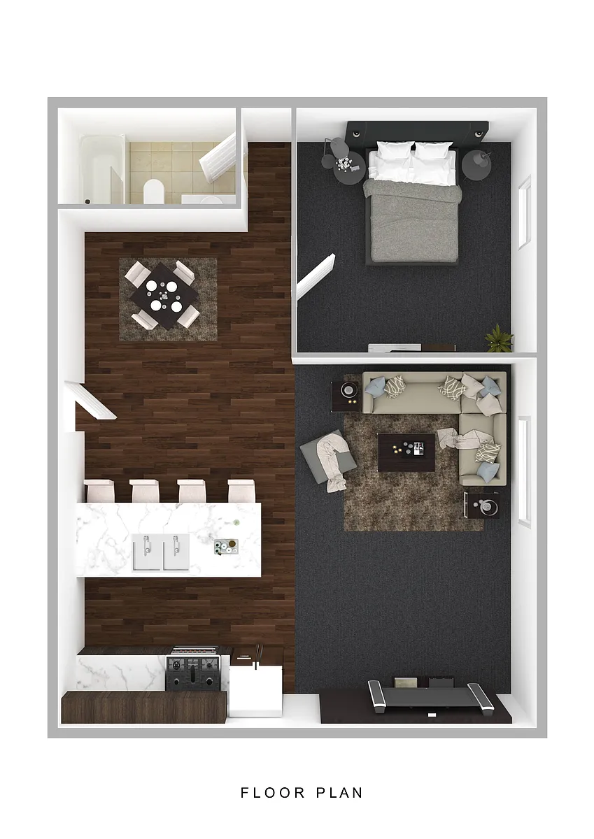 Floor plan 1 Bedroom