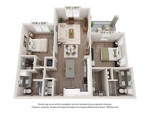Floor plan B3