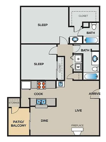 Floor plan F1P