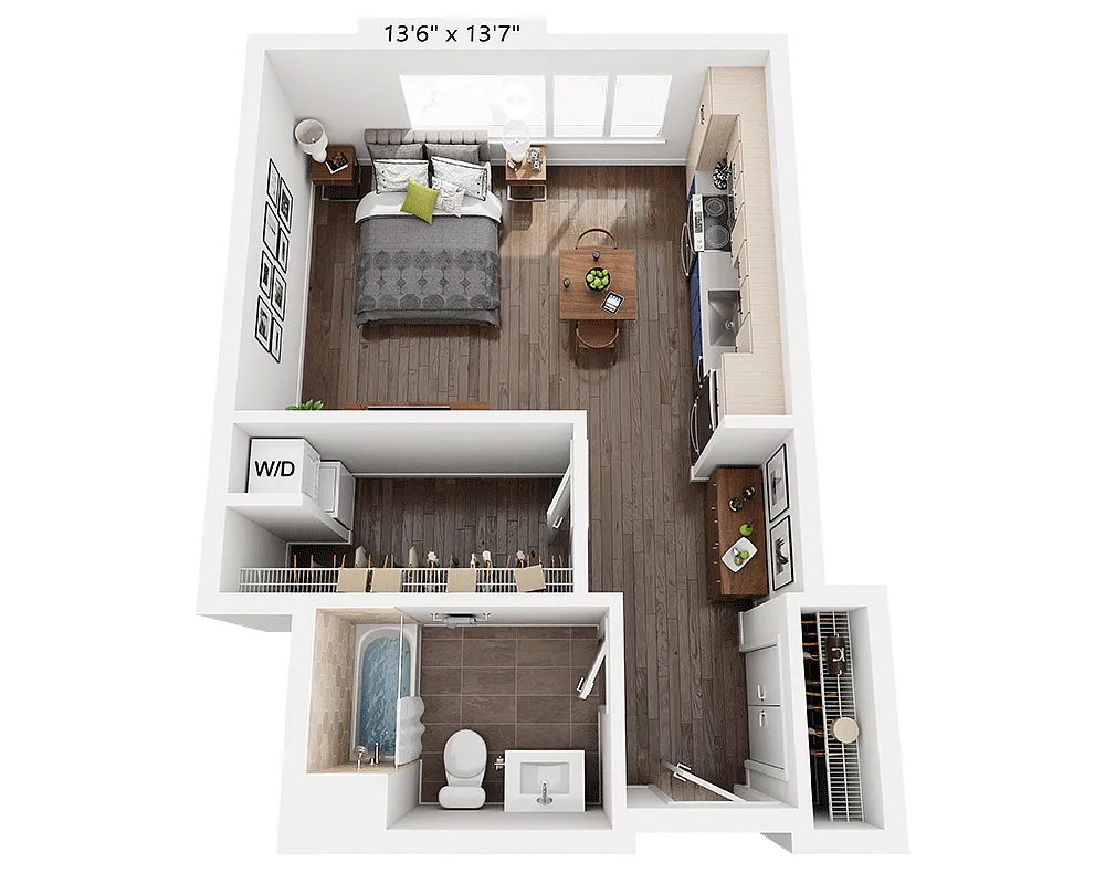 Floor plan Studio E1W