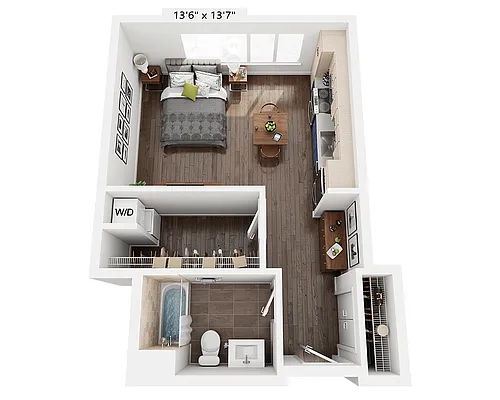 Floor plan Studio E1W