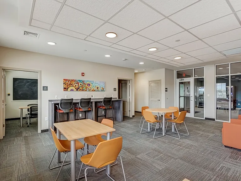 A lively setting that blends comfort and style.