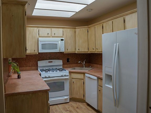 Kitchen with skylight