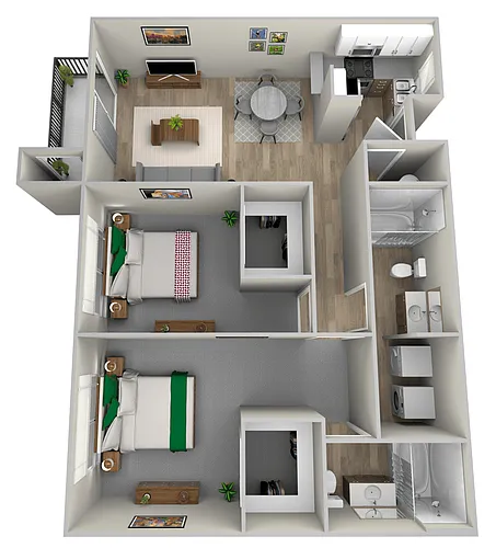Floor plan Two Bedroom