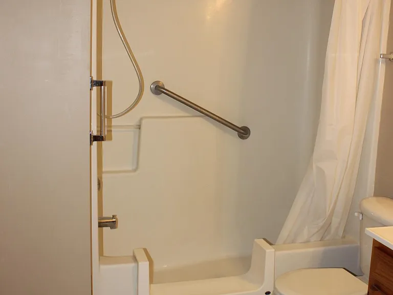 Master bathroom with step-in shower