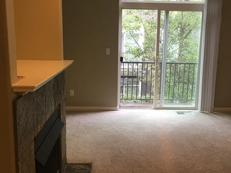 Balcony off living room