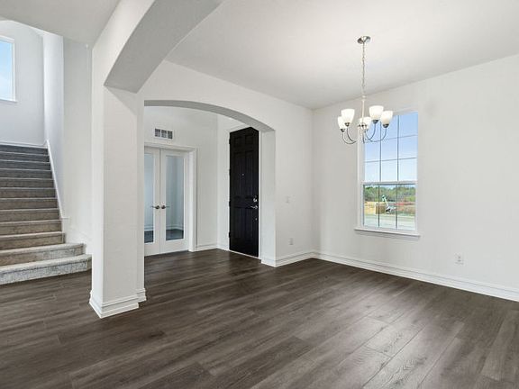 Dining area off entry into home