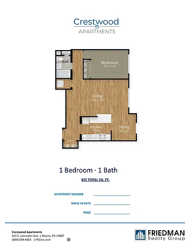 Floor plan 2 Bed x 2 Bath 7