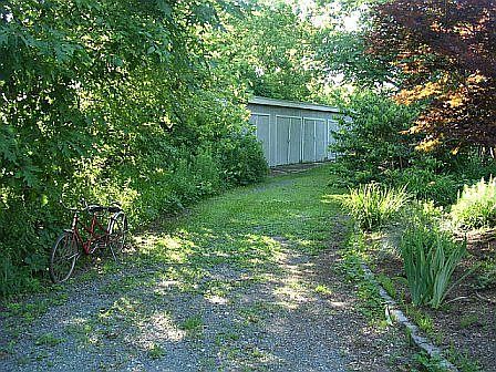 Backyard--Storage Sheds