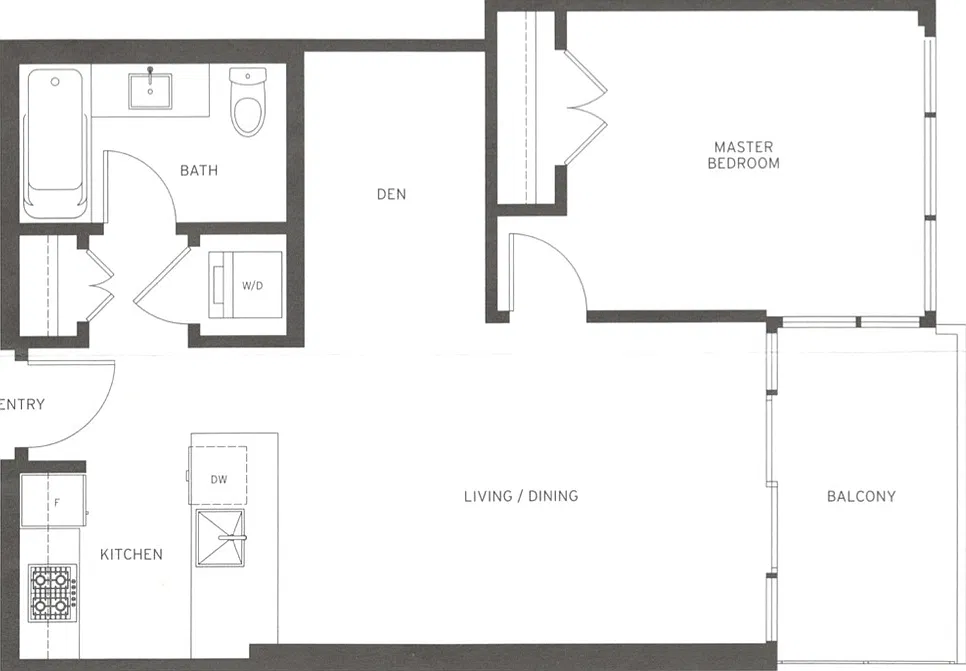1 bed, 650 sqft, $2,300 — Photo 3