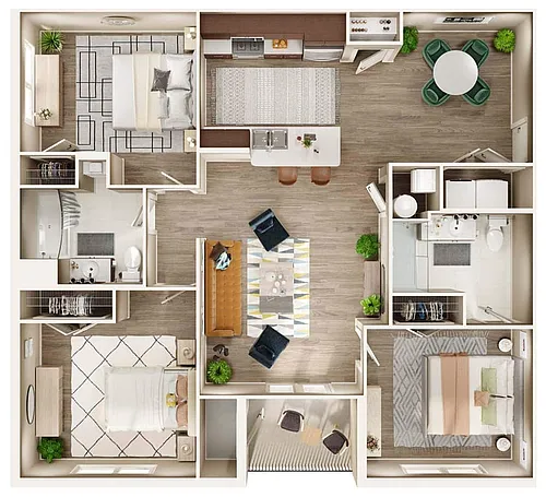 Floor plan 3 Bedroom