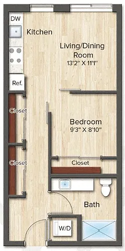 Floor plan The Monroe (A1)