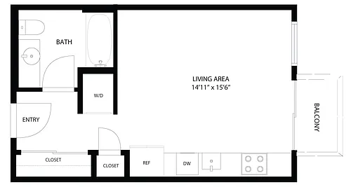 Floor plan Studio - S2